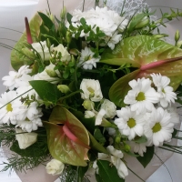 White bouquet romantic -NON DISPONIBILE